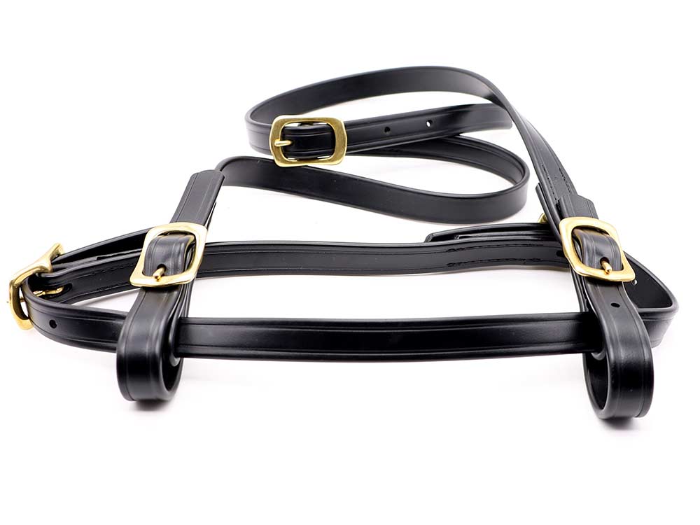 Bridle BioThane black brass