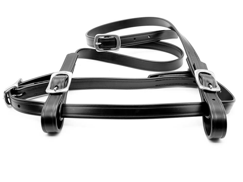 Bridle BioThane black silver