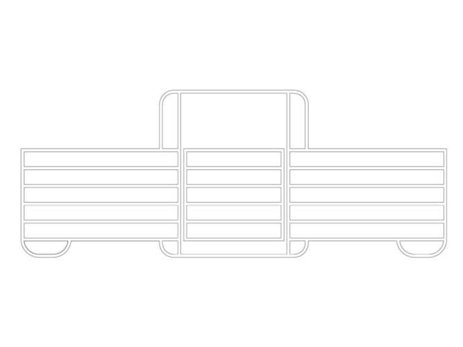 Panel with Gate for 6m Pasture Shelters
