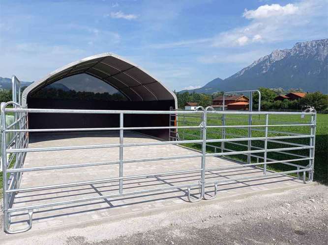 tent light grey pasture tent round arch tent storage tent